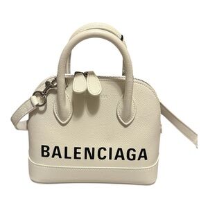 Balenciaga Grained Calfskin S Ville Top Handle Bag